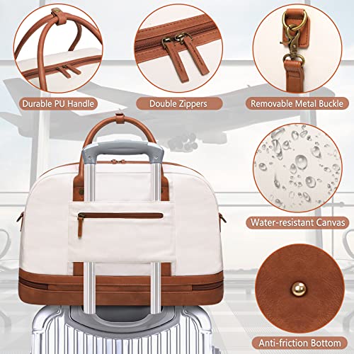 Weekender Bag for Women (B-Beige-1pcs)
