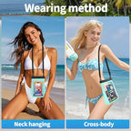 Large Waterproof Phone Pouch with Sealing Strip (Green / Large (Up to 8.5"))
