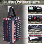 Tactical Toiletry Bag For Men Hygiene Bag EDC Military Tool Molle Pouches Small Dopp Kit Mens Shaving Kit Travel shower Bags Star (1 US Star-Spangled)