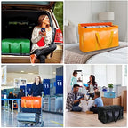 2 Pack Oversized Moving Bags with Reinforced Handles (2-Pack / Orange)