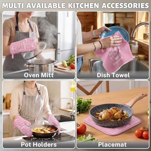 Pink Kitchen Decor Set (Pink)