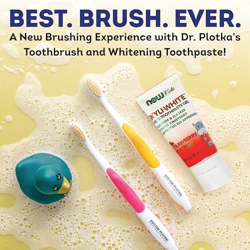 Kids Toothbrush and Strawberry Toothpaste Gift Set (2 Count (Pack of 1))