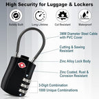 2pcs TSA Approved Luggage Locks with 4pcs Zipper Locks