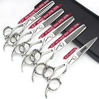 6/6.5 inch professional hair scissors hairdresser hair thinning scissors hairdressing tools barber scissors (6-inch 5pc)