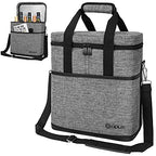 Insulated Wine Cooler Bag (6 Bottle / Heather Gray)