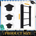 3 Tier Graduation Cap Serving Trays Wooden Platters 13'' 11'' 9'' Plate Board Reusable Plate Congrats Grad Party Serving for Graduate Party Sharing Snacks (Graduation Cap)