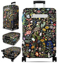 Luggage Cover for Suitcase Tsa Approved Protector (Small (21-23 inches) / Flower)
