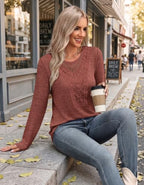 Oversized Sweaters for Women Plus Size Winter Clothes Lace Long Sleeve 3XL (3X-Large / Caramel)
