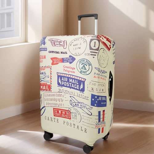 Travel Luggage Cover Suitcase Cover Protector Skins 18 (Stamp pattern A13 / M (for 22--24 inch luggage))