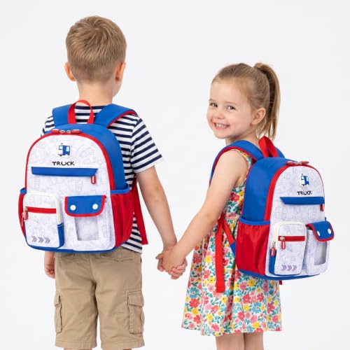 Toddler Backpacks Kids Preschool Cartoon Mini Travel Bag Ages 2 (K-blue(fit Folder-no Leash) / M for Age 2-5)