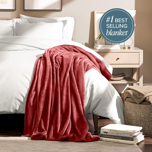 Fleece Blanket Luxury Microplush (Twin/Twin XL / 24 - Rosewood)