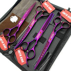7.0in Professional Pet Grooming Scissors set (Violet)