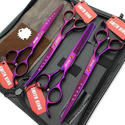 7.0in Professional Pet Grooming Scissors set (Violet)