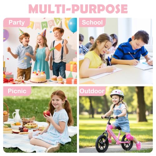 Kids Lunch box Insulated Soft Bag Mini Cooler Back to School Thermal Meal Tote Kit for Girls (Glitter-Unicorn)