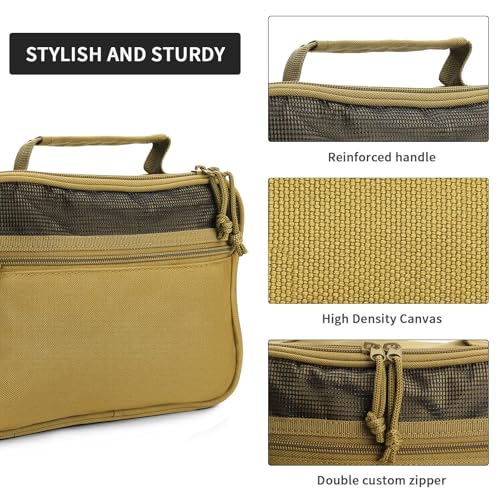 Hanging Toiletry Bag for Men (Brown)