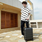 Hardside Expandable Carry On Luggage with Spinner Wheels & Built (Steel Grey)