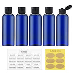3.4 oz Travel Bottles for Toiletries (Blue)
