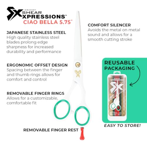Shear Xpressions 5.75" Professional Hair Cutting Scissors (Ciao Bella)