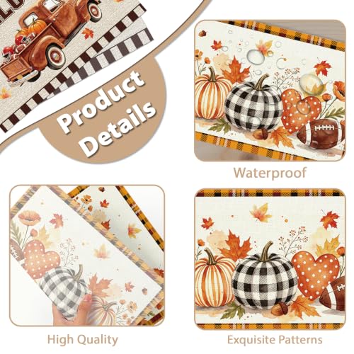 Fall Football Placemats Set of 6 (Fall Football)