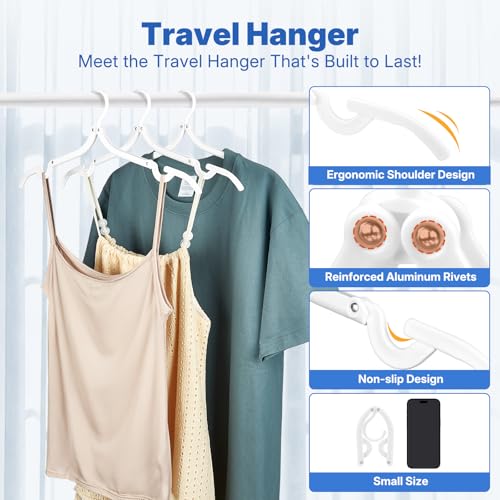 White Travel Hangers 10 Pack (10 Pack / White)