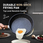 17 Piece Pots and Pans Set (Black / 17-piece)