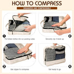 Packing Cubes for Suitcase Large Organizer Bags (Khaki / Large)