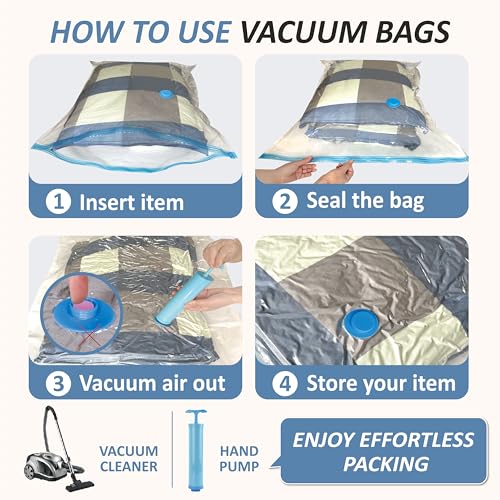 Vacuum Storage Bags with Hand Pump (Small)