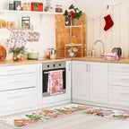 10 Pcs Christmas Gingerbread Man Kitchen Decor Accessories Set (Pink / Gingerbread Man)