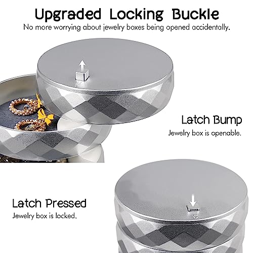 Travel Jewelry Case Box (Silver)