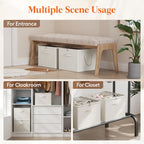 Shoe Storage Organizer for Closet (White)