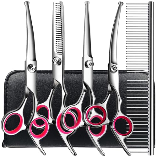 Dog Grooming Kit (Pink / 5 Piece)