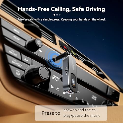 Bluetooth Receiver for Car (Gold)