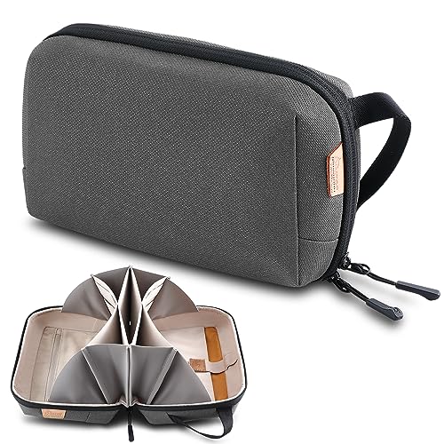 Electronic Organizer Travel Case Bag for Cables (Grey+ / Plus)