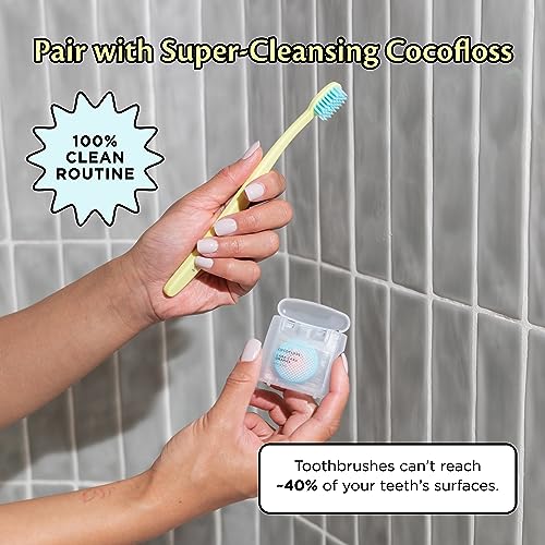 Cocobrush Ultra Soft Toothbrush (Blue / 1 Count (Pack of 1))