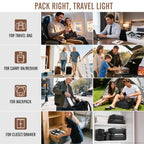 10 Set 8 Set Packing Cubes for Travel Essentials (01 Black)