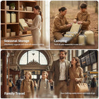 Compression Packing Cubes for Travel (Vanilla Cream / 3PCS)