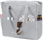 Large Beach Bag for Women (Black and White)