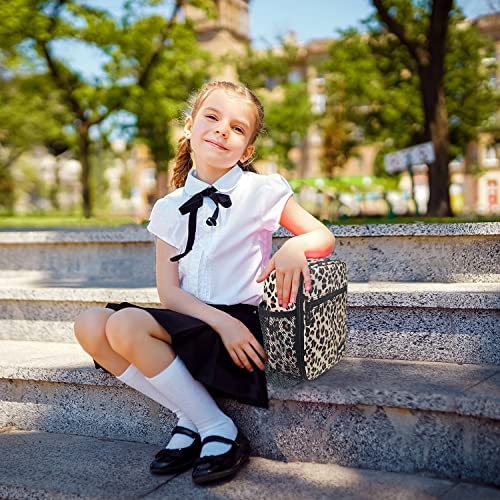 Insulated Lunch Bag Women (Leopard Print)