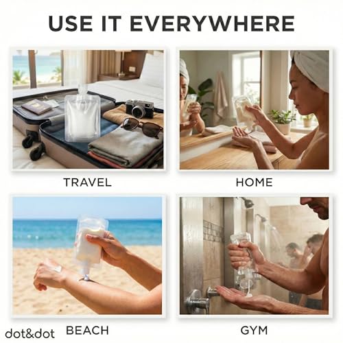 Travel Pouches for Toiletries (10pc Pouch - White)
