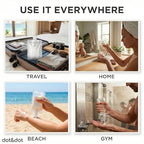 Travel Pouches for Toiletries (10pc Pouch - White)