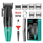 003 Professional Hair Clippers for Men with Clipper Trimmer Set (Green)