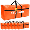 4 Pcs 66 Gallon Extra Large Moving Bags Heavy Duty Storage Bag (66 Gallon / Orange)