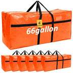 4 Pcs 66 Gallon Extra Large Moving Bags Heavy Duty Storage Bag (66 Gallon / Orange)