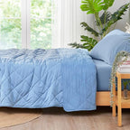 Cooling Blanket for Hot Sleepers King Size (Dark Blue / King (108" x 90"))