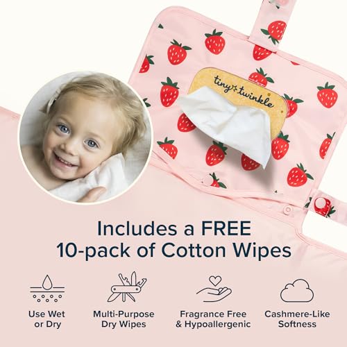 Portable Diaper Changing Pad (Strawberries)