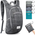10 15L Small Rucksack Foldable Backpack Lightweight Packable Daypack Travel Outdoor Hiking Shoulder Bag (Black / 20L)