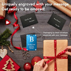 Personalized Luggage Tags (Sleek Bar-blue)