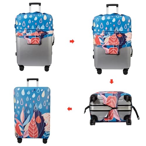 Travel Luggage Cover Suitcase Cover Protector Skins 18 (rainy season / S (for 18--20 inch luggage))
