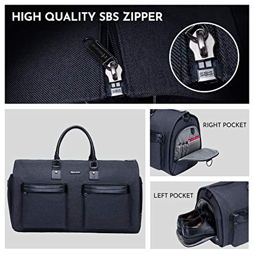 Garment Bags for Travel (Jet Black)