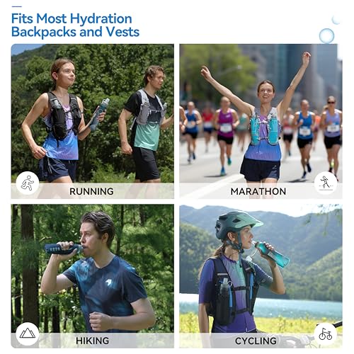 Soft Hydration Flask with Wide Mouth (Blackish Green / 500 ml / 17 oz)